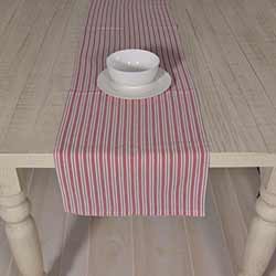 Classic Stripe Red 90 inch Table Runner