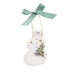 Snowman Ornament with Tree
