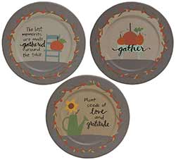 Gather Primitive Fall Plates (Set of 3)
