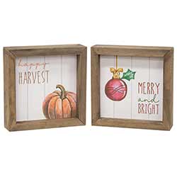 Harvest & Holiday Double Sided Sign