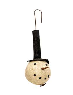 Primitive Top Hat Snowman Ornament