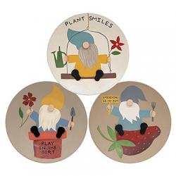 Gardening Gnome Plates (Set of 3)
