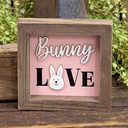 Bunny Love Framed Sign