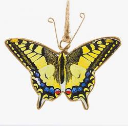 Swallowtail Butterfly Metal Ornament