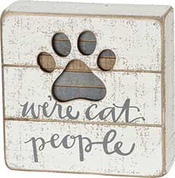 Cat People Box Sign
