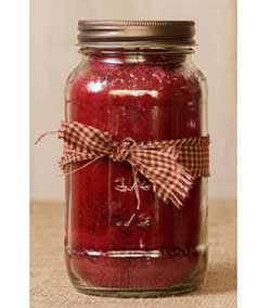 Cranberry Mason Jar Candle - 25 oz
