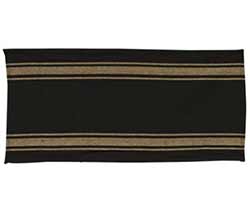 Black Tan Striped 36 inch Table Runner