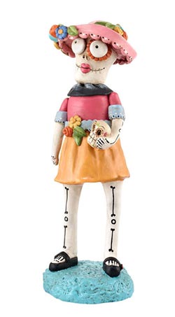 Day of the Dead Female Skelly Figure