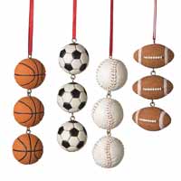 Sports Ball Swag Ornament