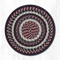 Custom Order Multi Color Patterned Round Braided Wool Chair Pads