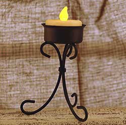 The Hearthside Collection Scrolled Iron Tealight Holder
