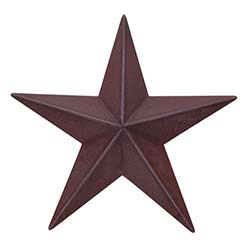 Burgundy Barn Star, 12 inch