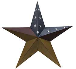 Aged Patriotic Barn Star, 48 inch