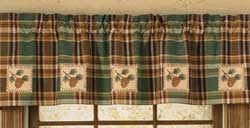 Wood River Patch Lined Valance