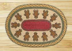 Gingerbread Men Braided Placemat