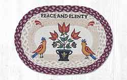 Peace & Plenty Braided Placemat - Oval