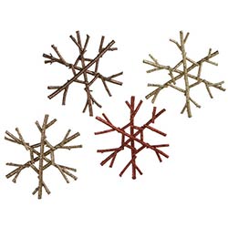 Twig Snowflake Ornament