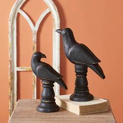 Raven Tabletop Statues (Set of 2)