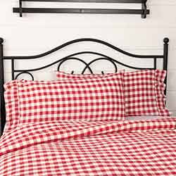 VHC Brands Annie Buffalo Red Check Pillow Cases (Set of 2)