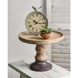 Cast Iron Base & Wood Display Stand