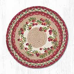 Cranberries Braided Placemat - Round