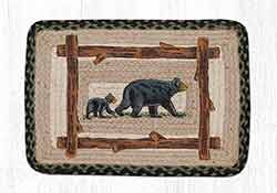 Mama & Baby Bear Braided Placemat - Oblong