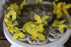 Forsythia & Pussy Willow Candle Ring