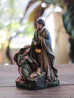 Holy Family Light-Up Nativity