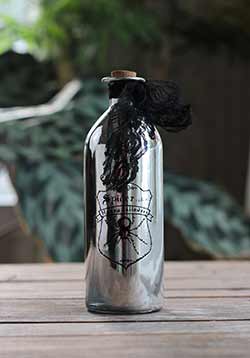 Silver Halloween Potion Bottle