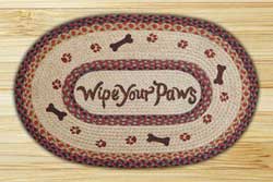 Wipe Your Paws Braided Jute Rug