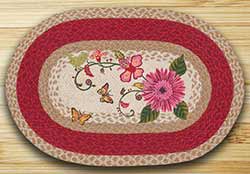 Petal Party Oval Patch Rug