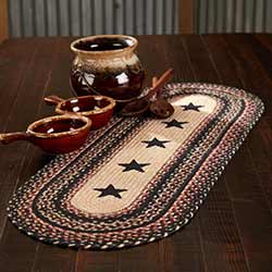 Colonial Star Braided 36 inch Table Runner (Oval)