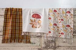 Fall Forage Mushrooms Tea Towels (Set of 3)