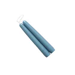 6 inch Dusty Blue Mole Hollow Taper Candles (Set of 2)