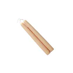6 inch Ivory Mole Hollow Taper Candles (Set of 2)