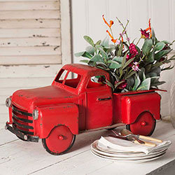 Colonial Tin Works (CTW Home Collection) Red Truck Garden Planter