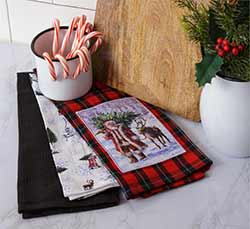 Santa Claus Lane Kitchen Towels (Set of 3)