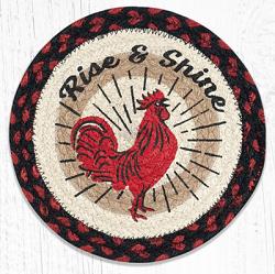 Earth Rugs Rise & Shine Braided Tablemat - Round (10 inch)