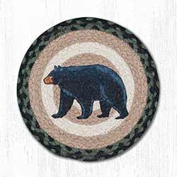 Mama & Baby Bear Braided Tablemat - Round (10 inch)