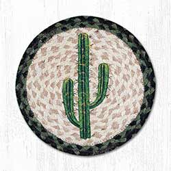 Earth Rugs Saguaro Braided Tablemat - Round (10 inch)