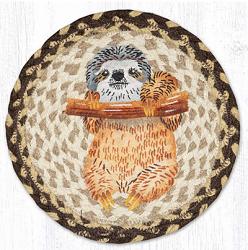 Sloth Braided Tablemat - Round (10 inch)