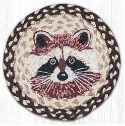 Earth Rugs Raccoon Braided Tablemat - Round (10 inch)