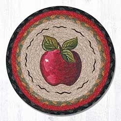 Earth Rugs Apple Braided Tablemat - Round (10 inch)