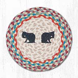 Porch Cats Braided Tablemat - Round (10 inch)