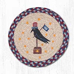 American Crow Braided Tablemat - Round (10 inch)