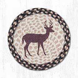 Little Buck Braided Tablemat - Round (10 inch)