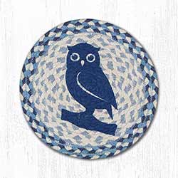 Blue Owl Braided Tablemat - Round (10 inch)