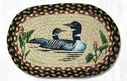 Loon Hand Braided Tablemat - Oval (10 x 15 inch)