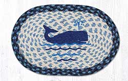 Whale Braided Tablemat - Oval (10 x 15 inch)