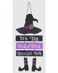 Halloween Witch Wall Sign